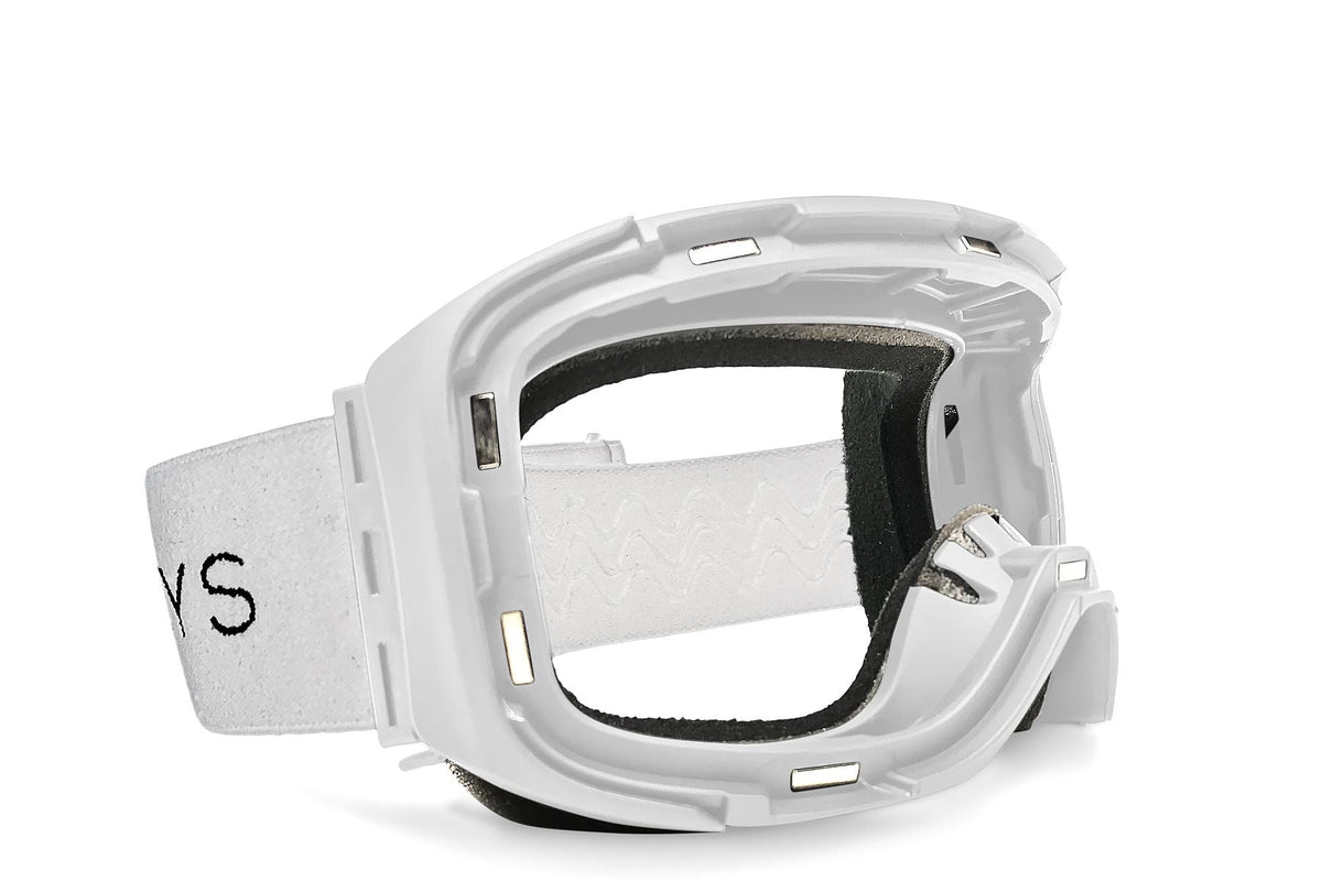 Denali Snow Goggle - White Magnetic Frame + Strap